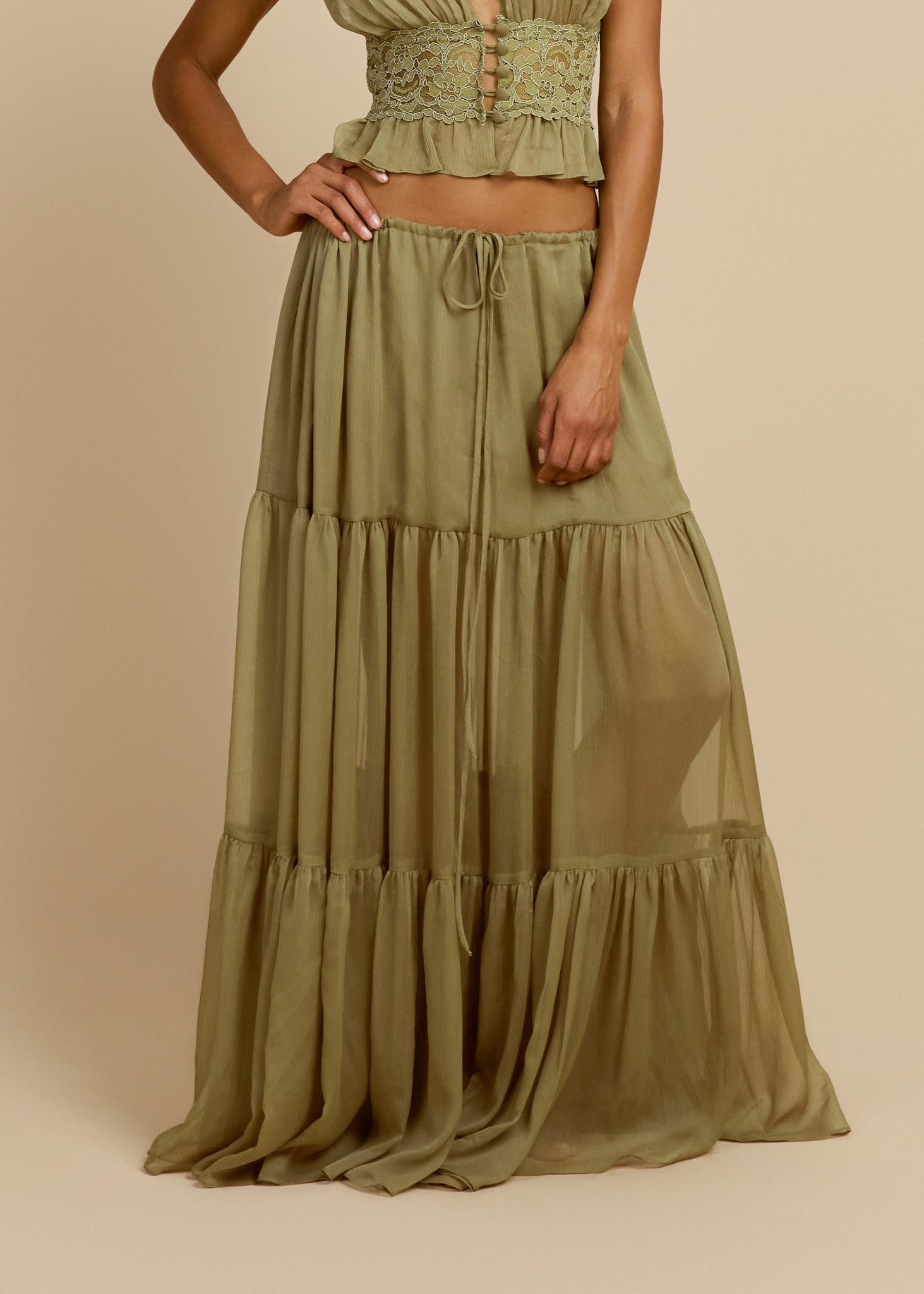 SABRINA SKIRT PISTACHIO