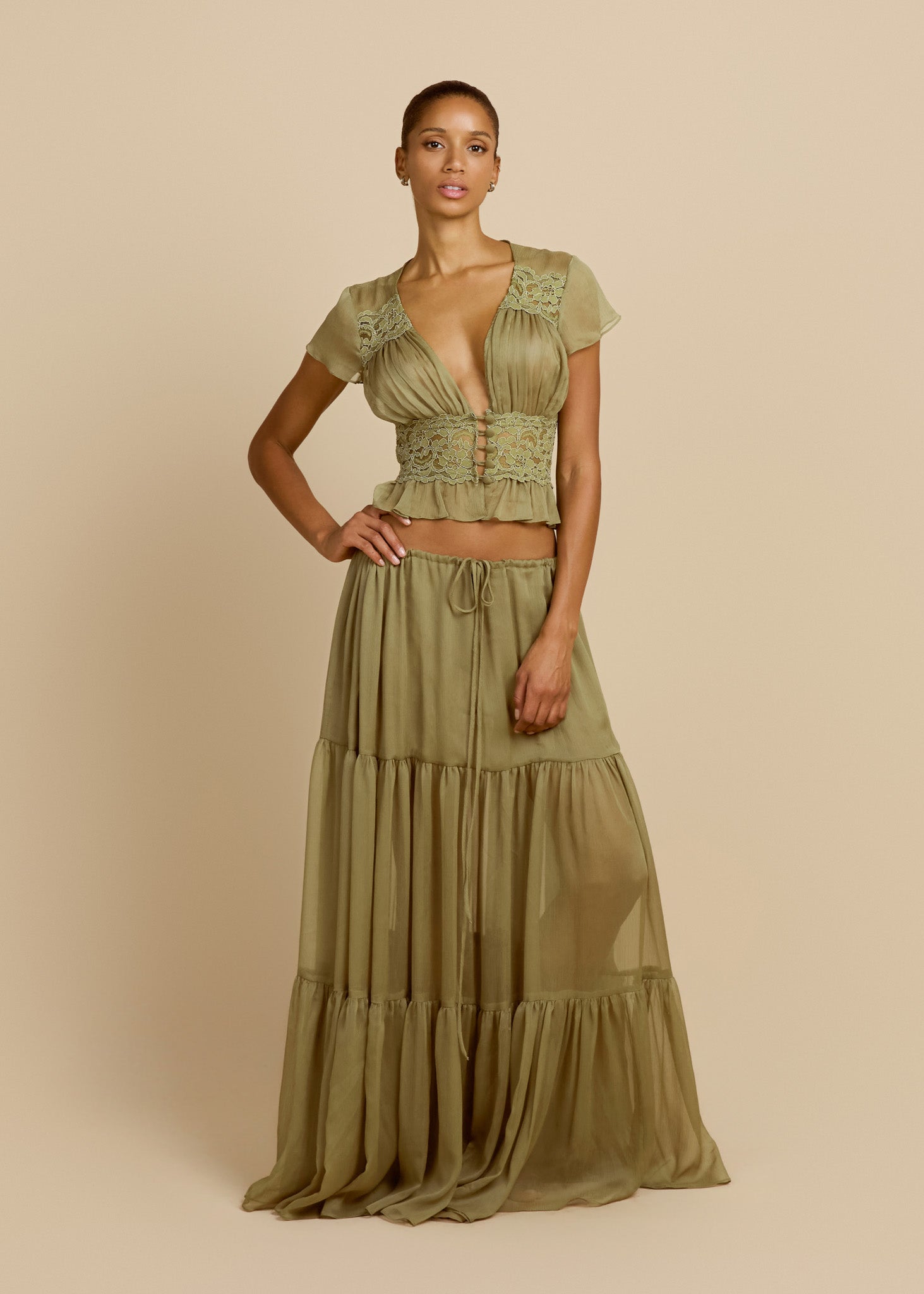 SABRINA SKIRT PISTACHIO
