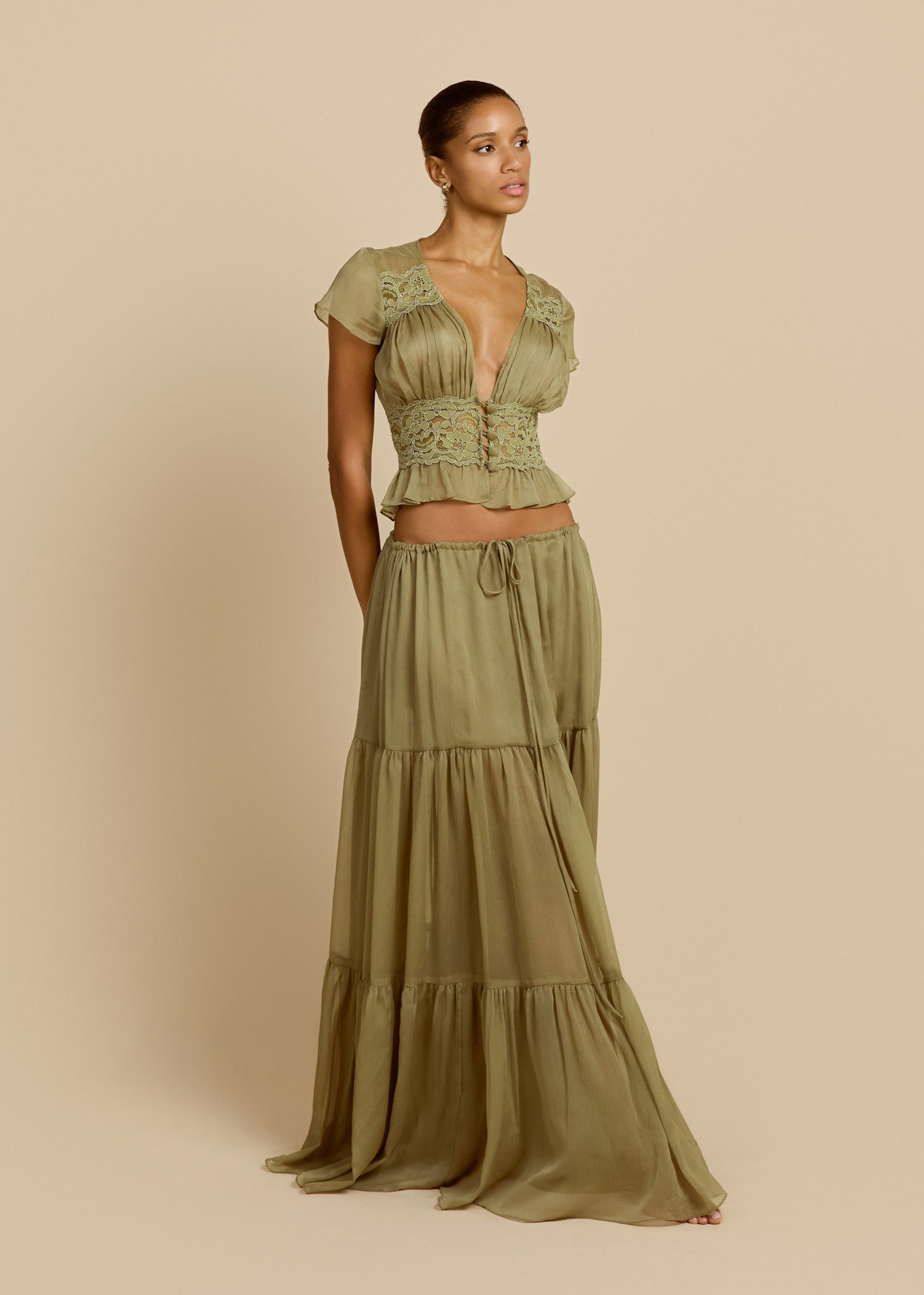 SABRINA SKIRT PISTACHIO