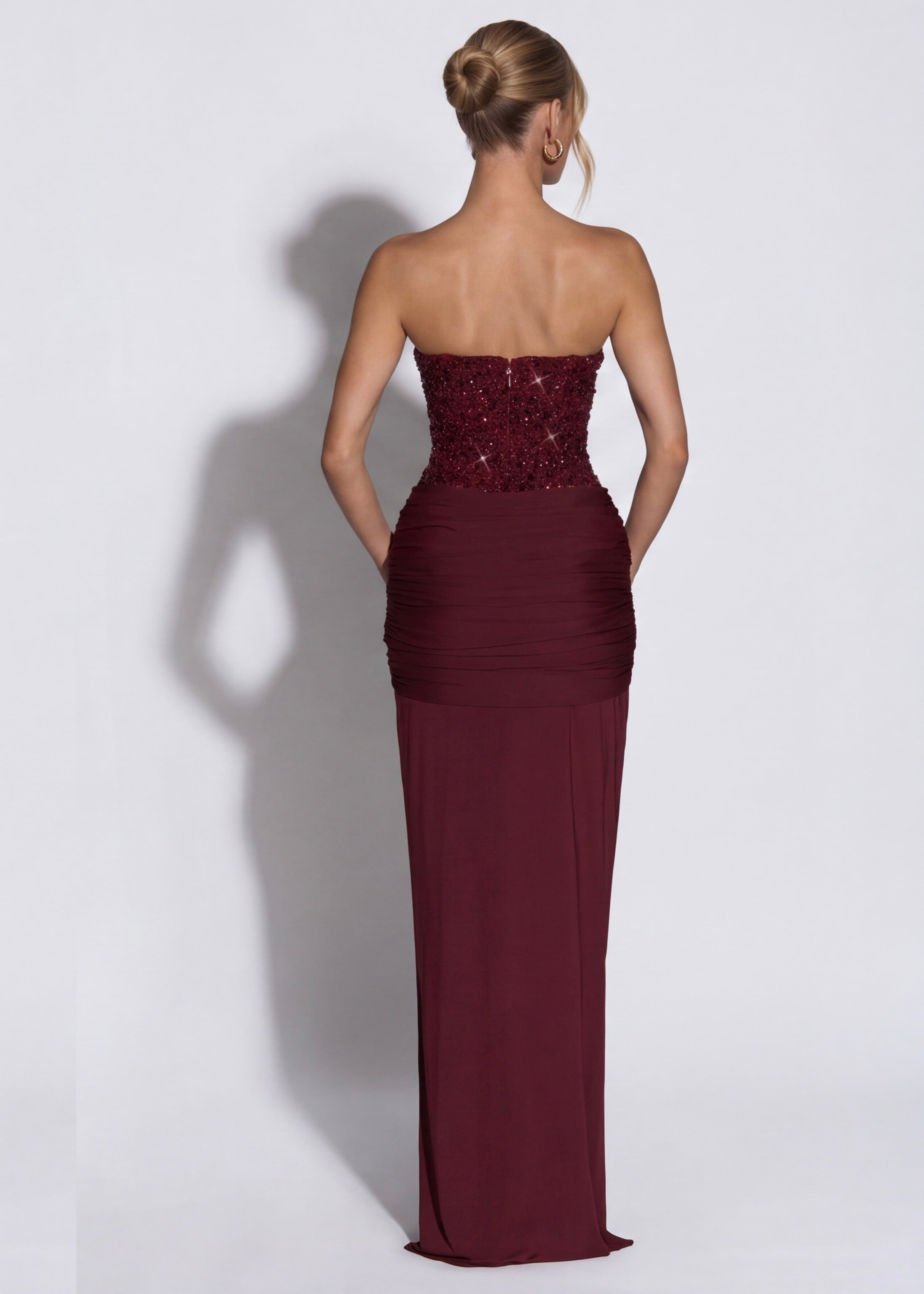 Carina Sequin Corset Maxi Dress