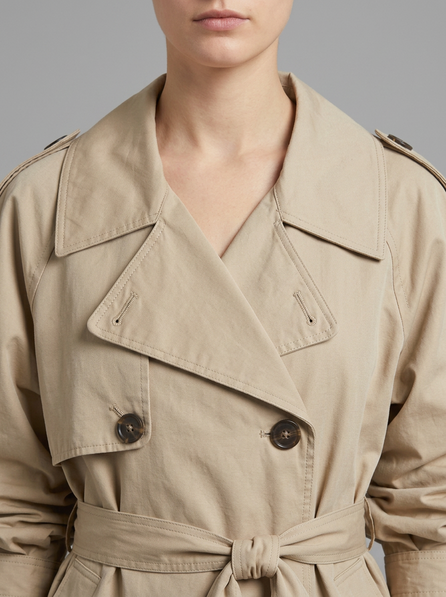 Alouette | Short Belted Trench Coat