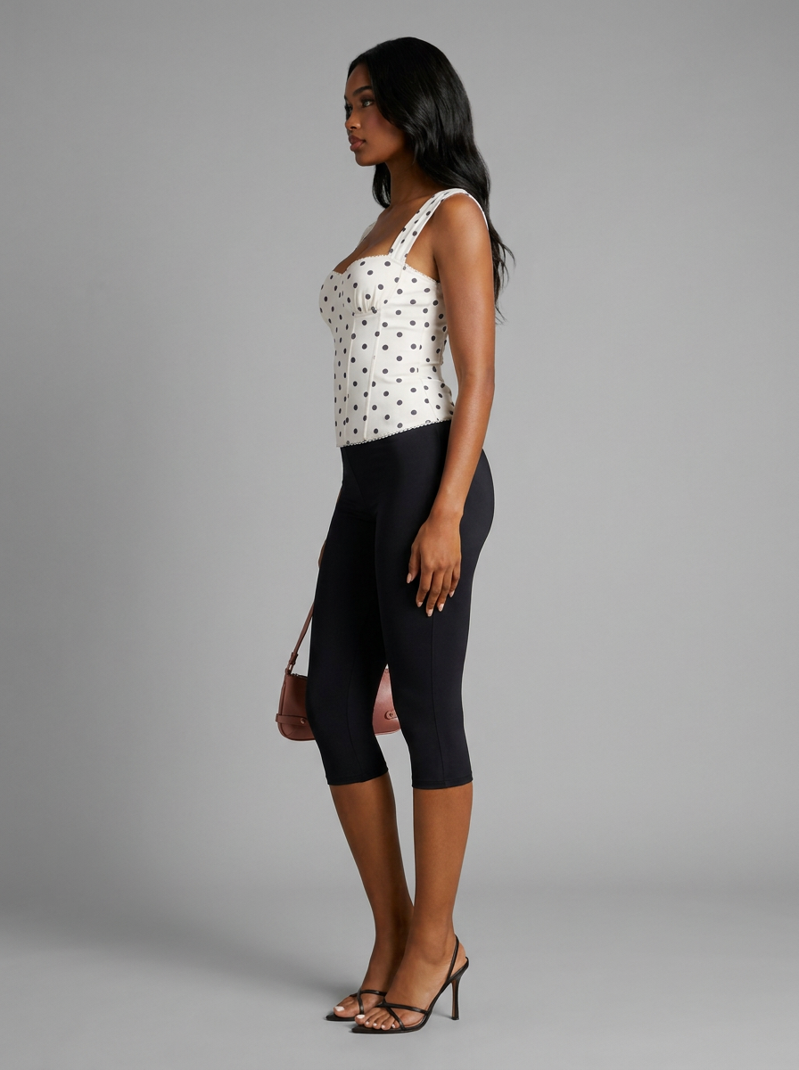 Vivienne Polka Dot Corset Top