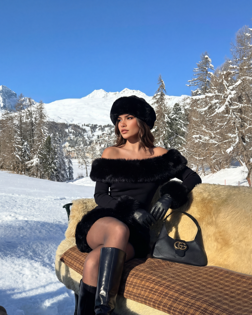 Bella Black Mini Dress