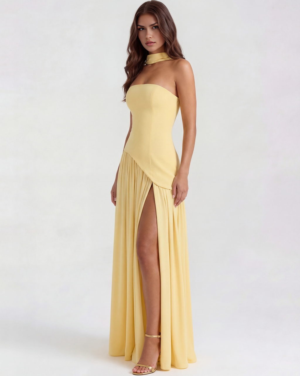 Serena Butter Yellow Maxi Dress