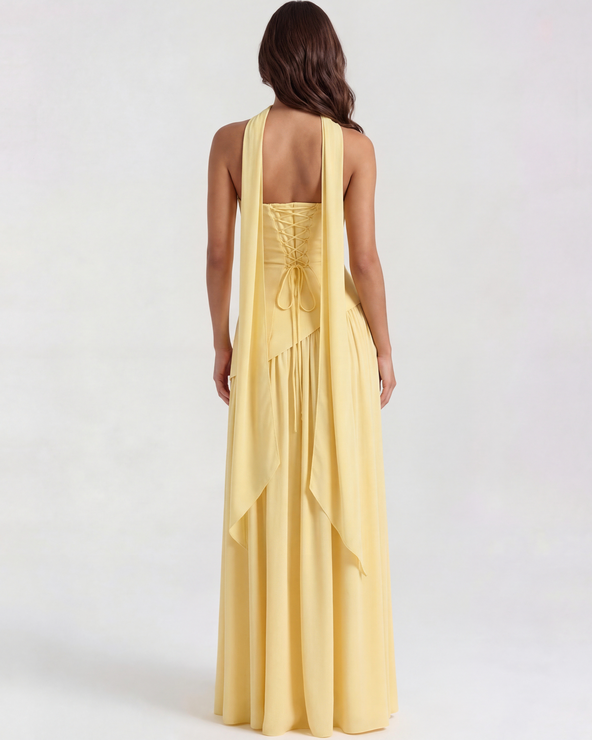 Serena Butter Yellow Maxi Dress