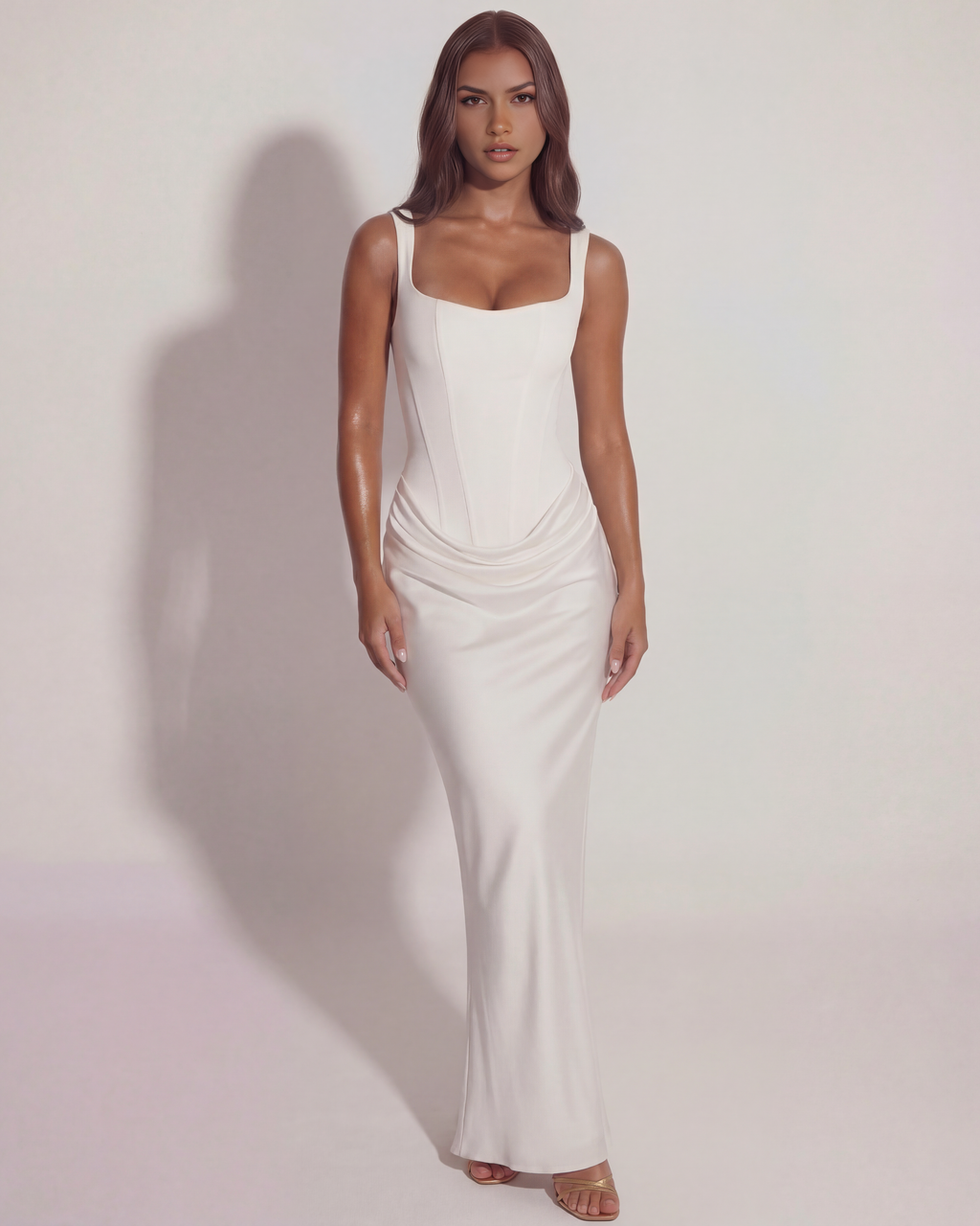 Eleonora White Maxi Dress