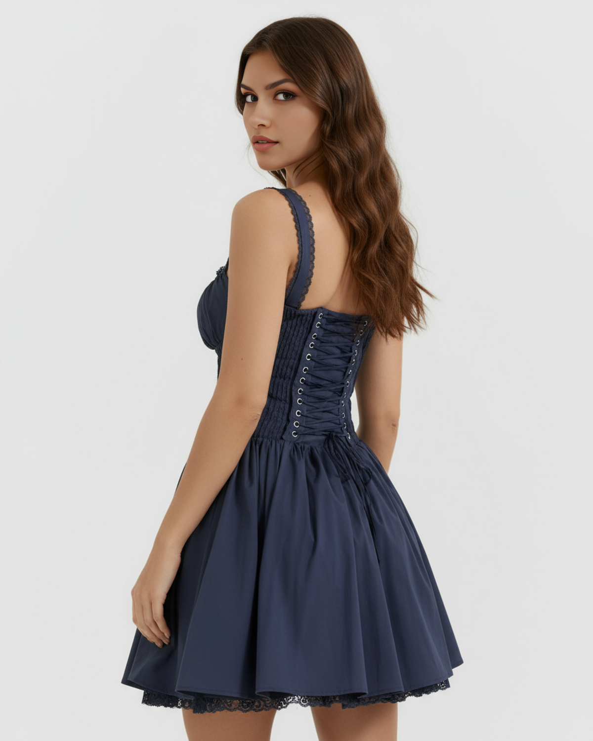 Luna Navy Mini Dress