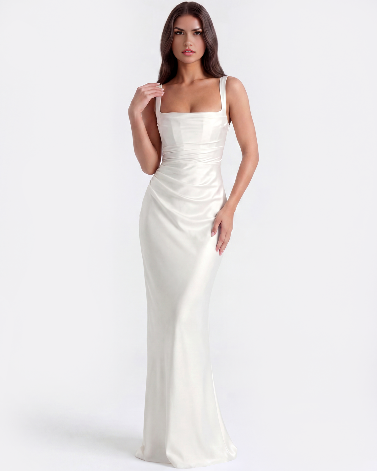 Adrienne White Maxi Dress