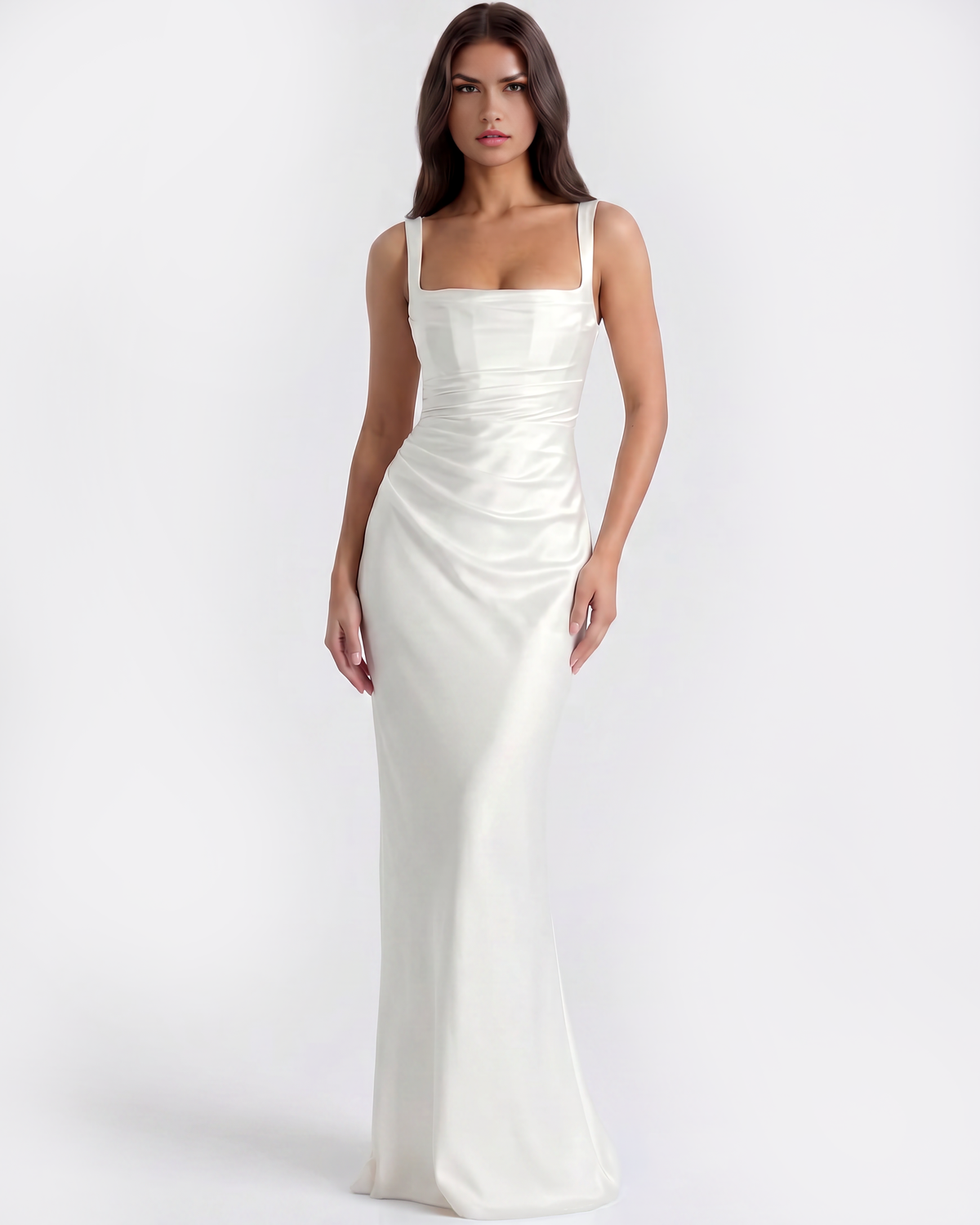 Adrienne White Maxi Dress