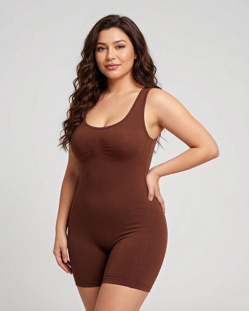Triple-Zone Compression Drop-Seat Full Body Shaping Bodysuit