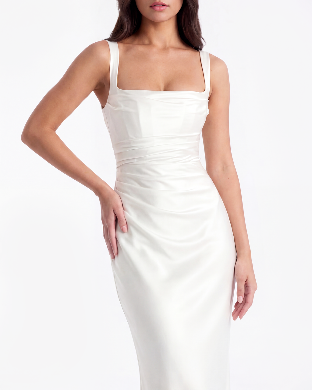 Adrienne White Maxi Dress