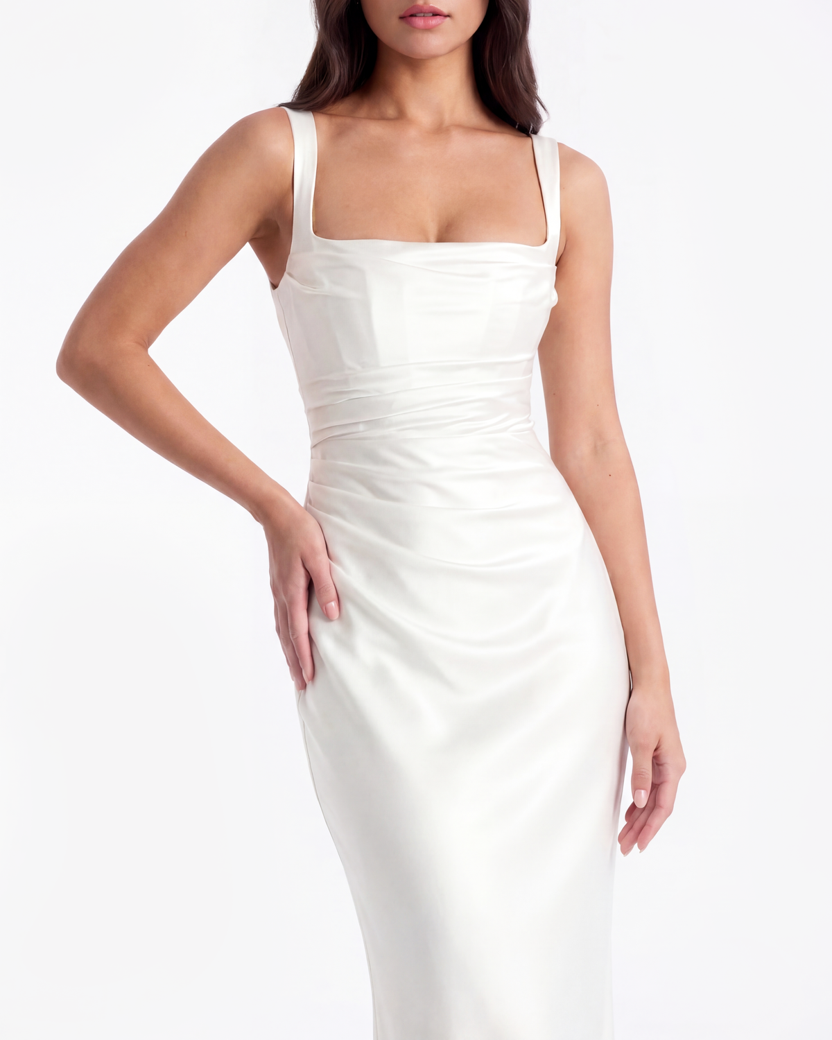 Adrienne White Maxi Dress