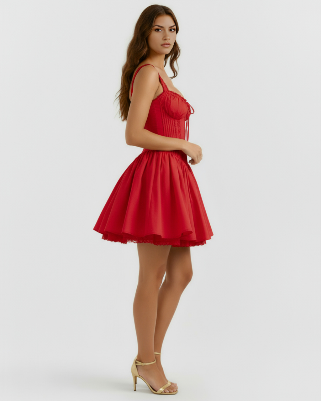 Luna Red Mini Dress