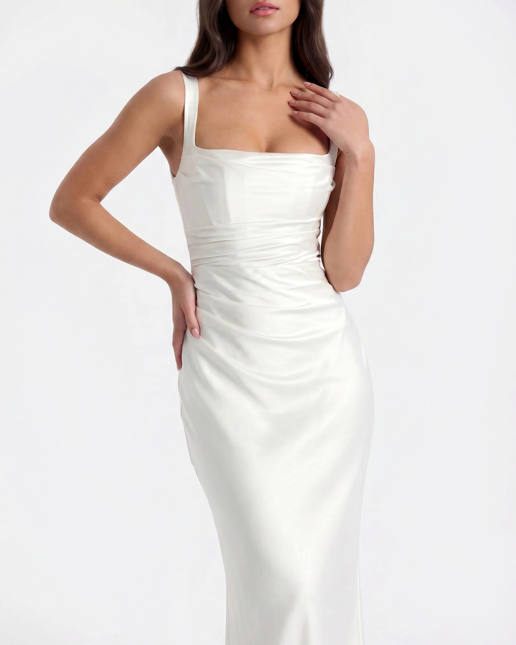 Adrienne White Maxi Dress