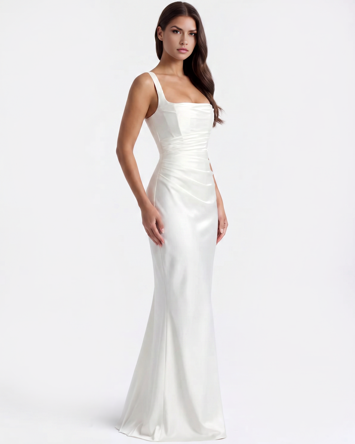 Adrienne White Maxi Dress