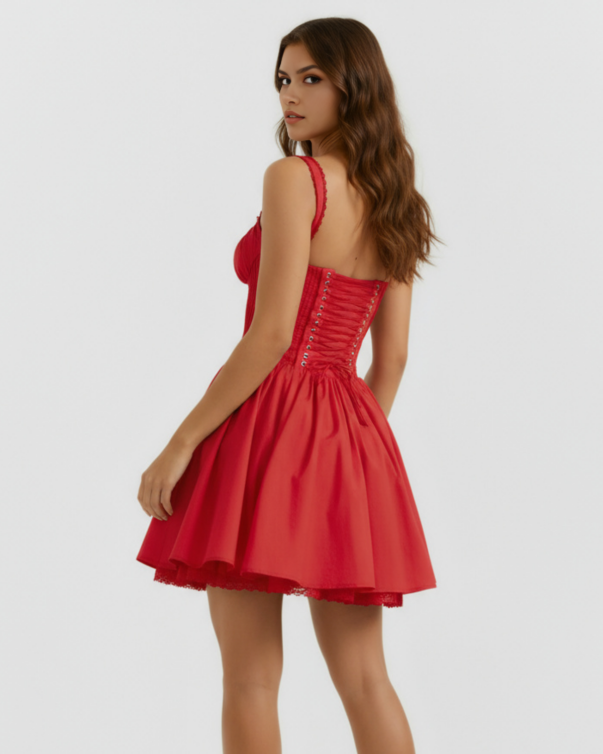 Luna Red Mini Dress