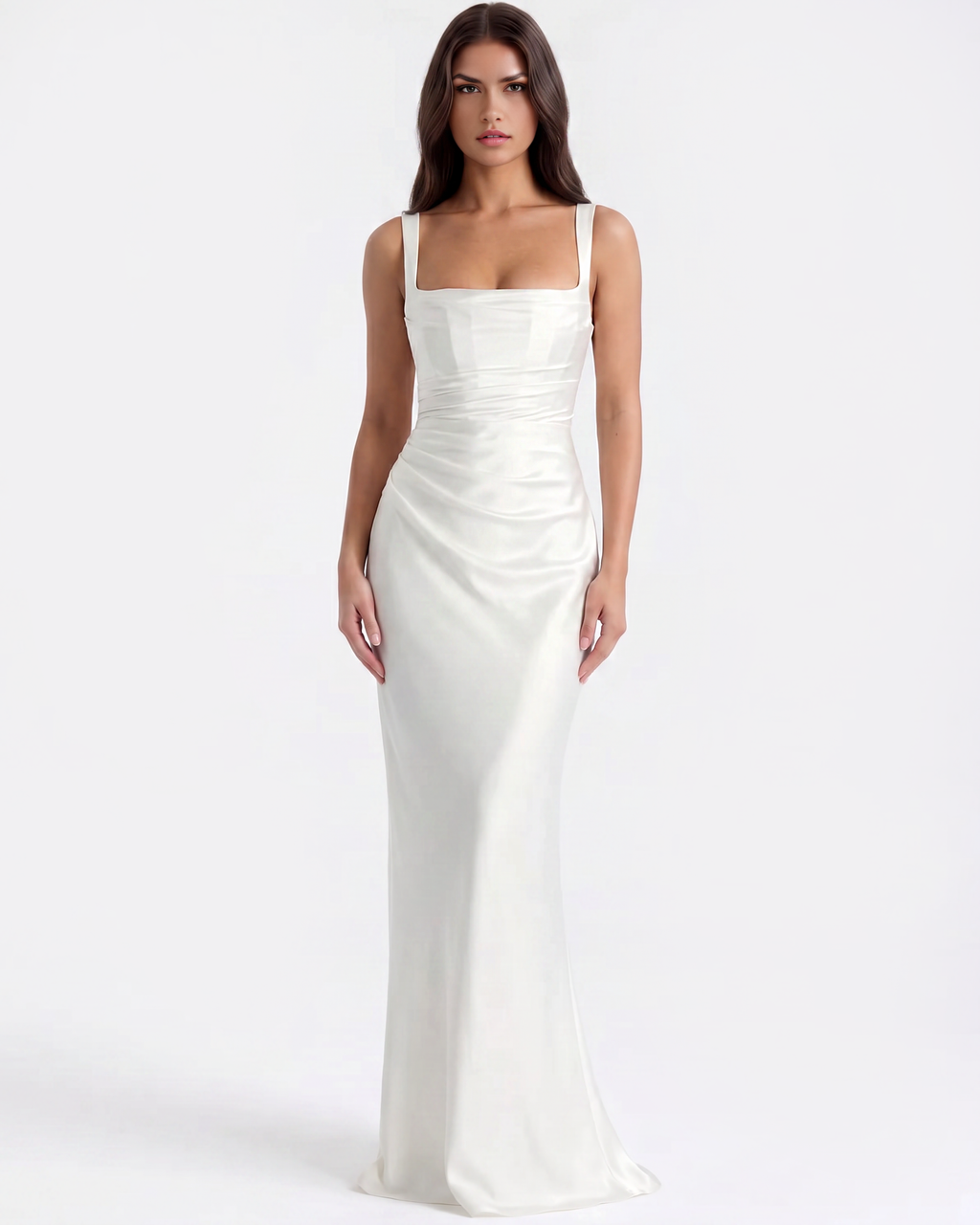 Adrienne White Maxi Dress