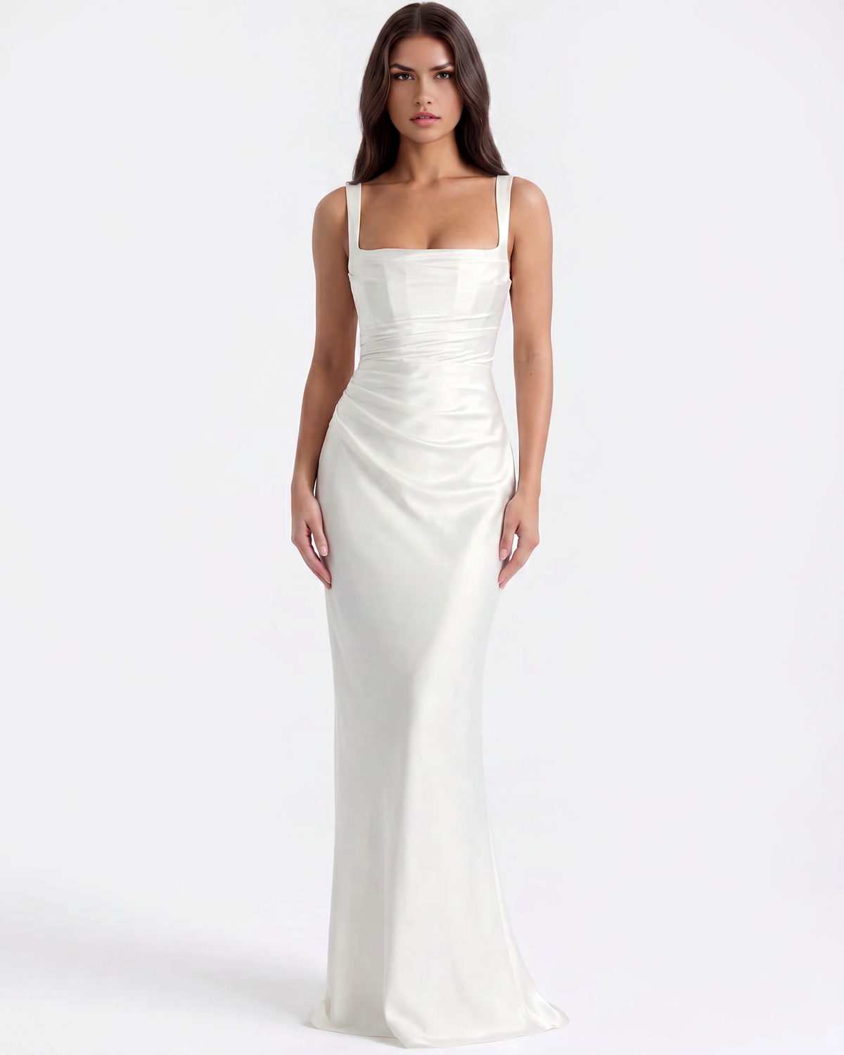 Adrienne White Maxi Dress