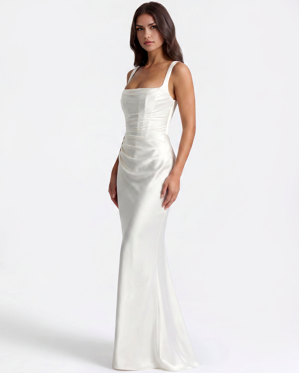Adrienne White Maxi Dress