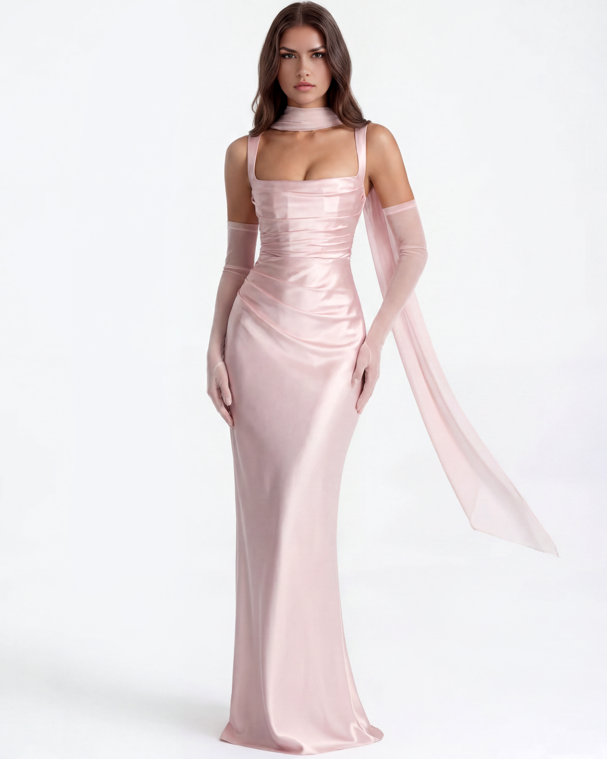 Adrienne Pink Maxi Dress
