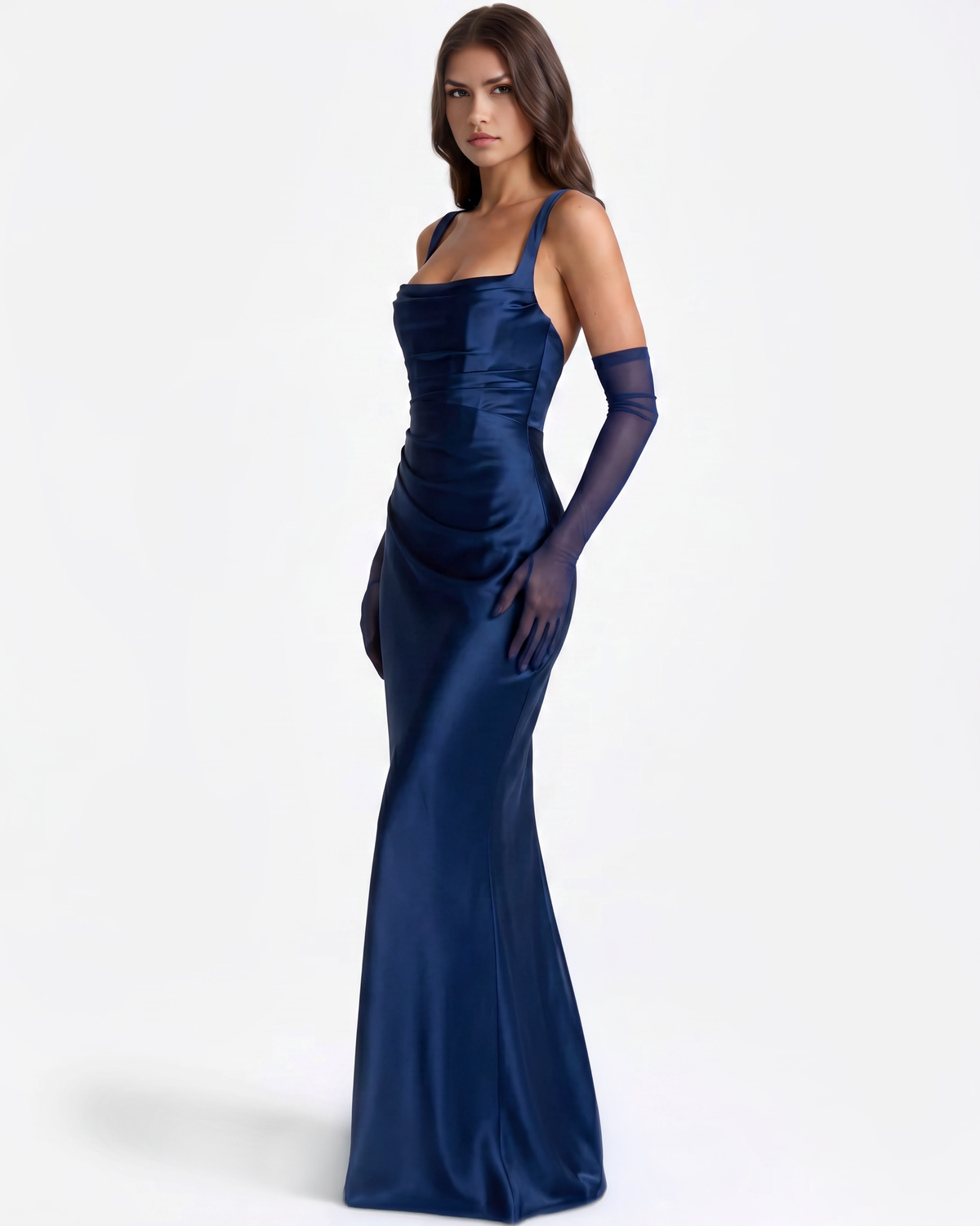 Adrienne Blue Maxi Dress