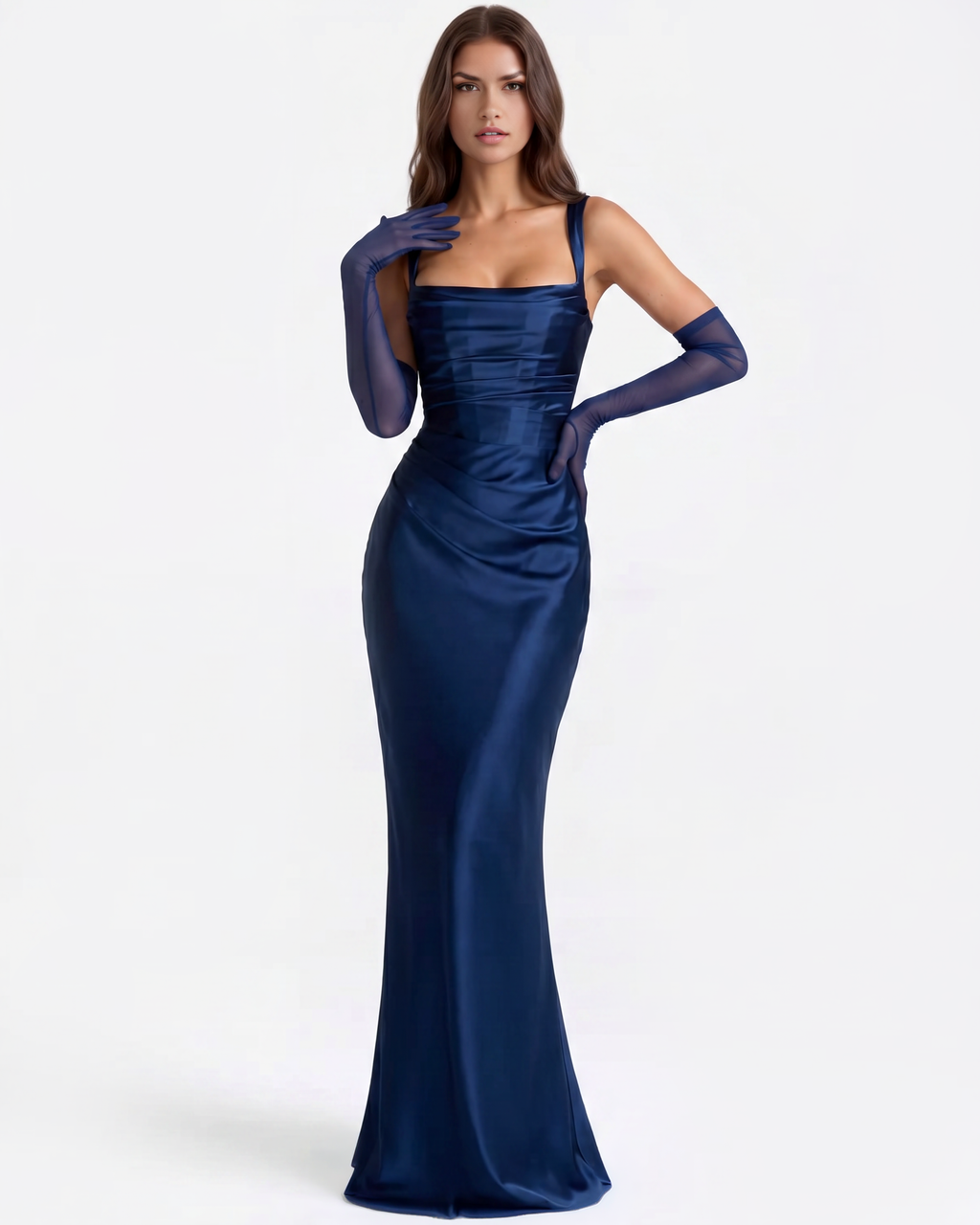 Adrienne Blue Maxi Dress