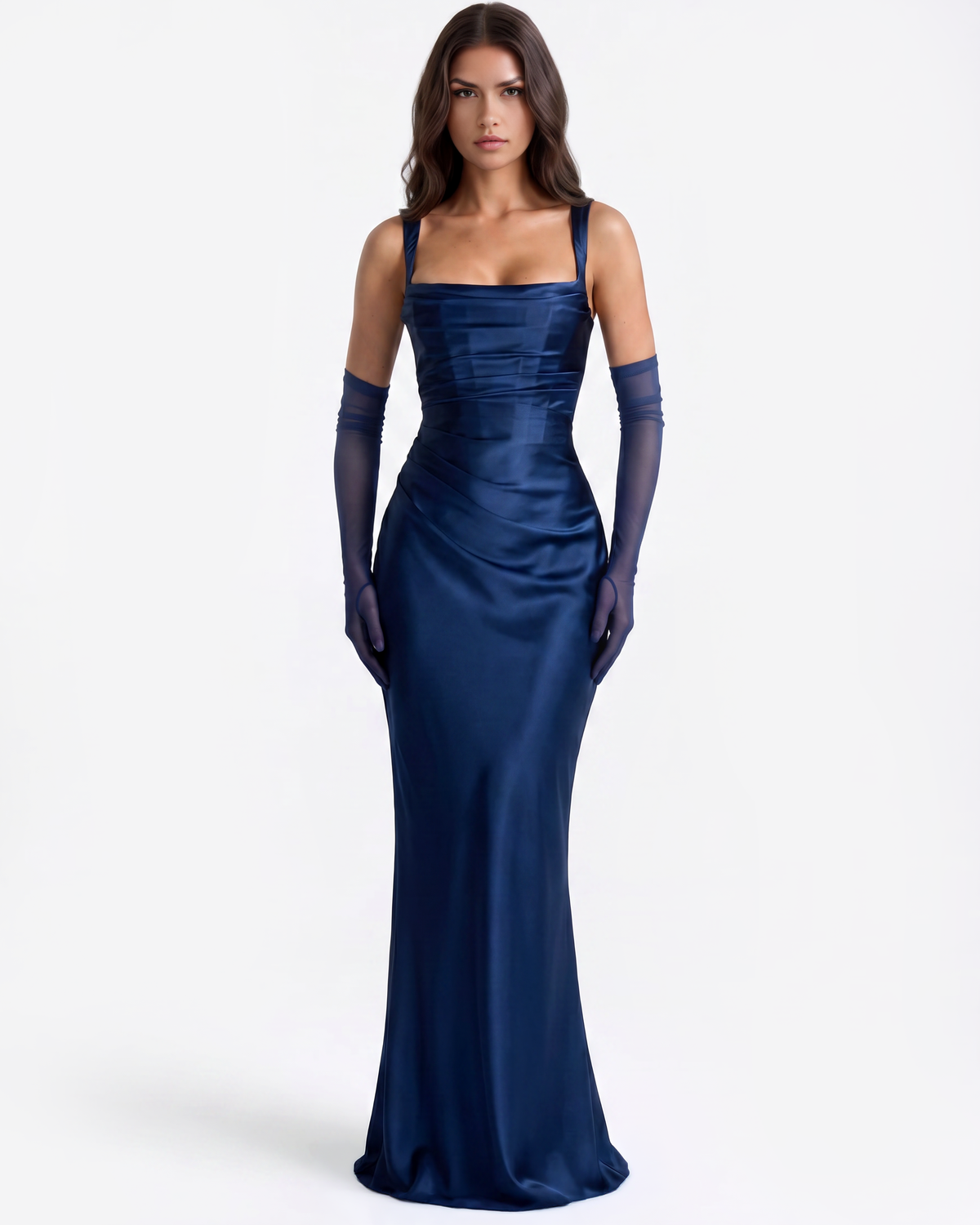 Adrienne Blue Maxi Dress