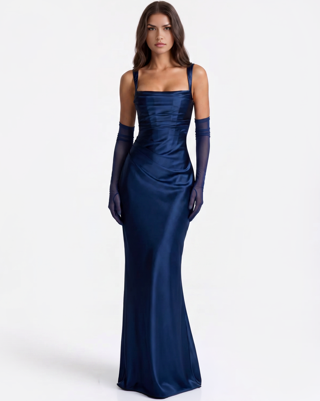 Adrienne Blue Maxi Dress