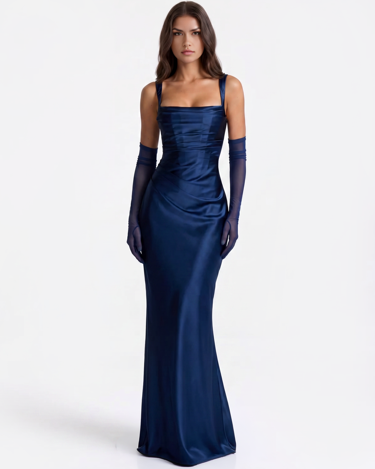 Adrienne Blue Maxi Dress