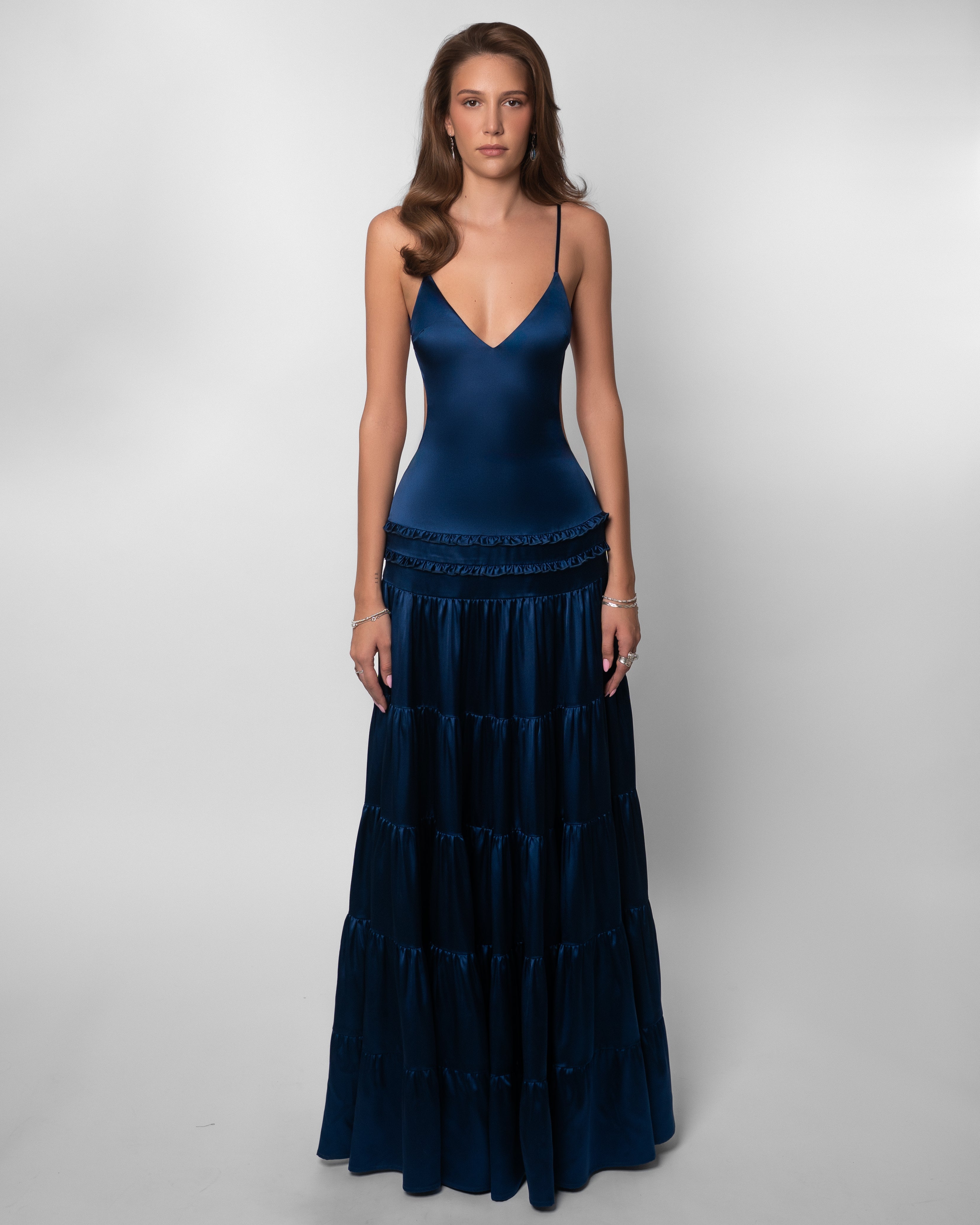Raven Open-Back Maxi Dress