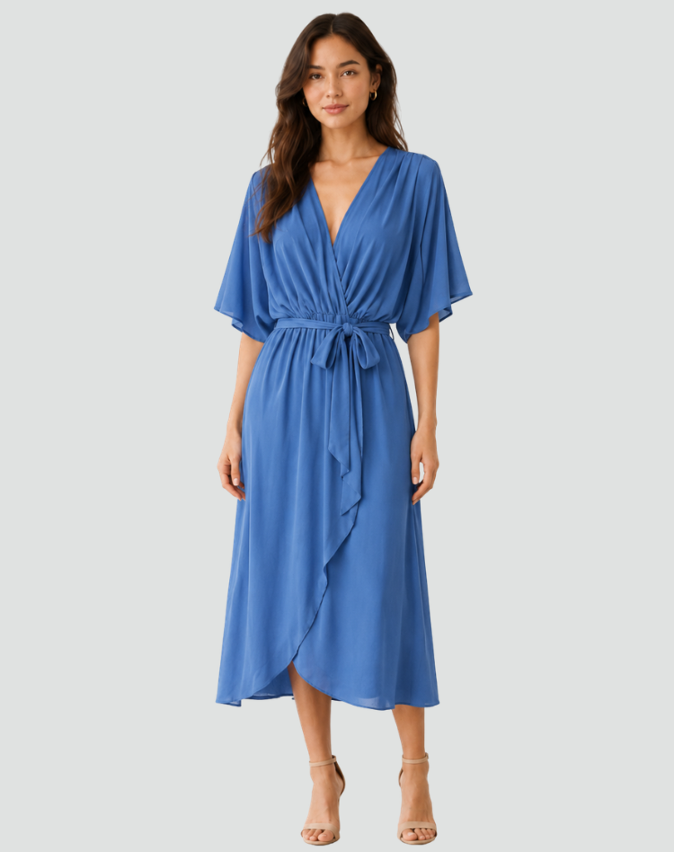 Juliette Wrap Midi Dress