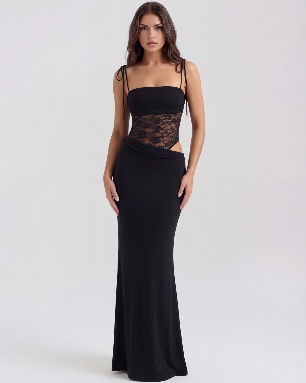 Valeria Black Maxi Dress