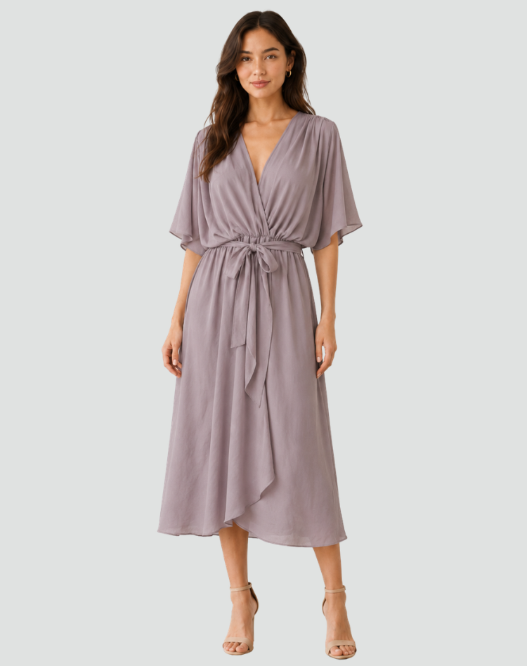 Juliette Wrap Midi Dress