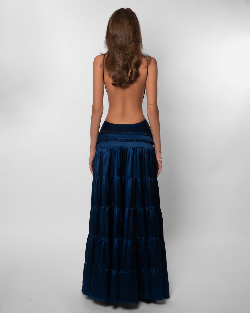 Raven Open-Back Maxi Dress