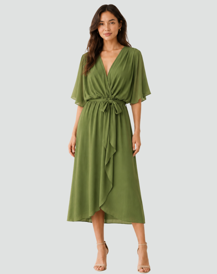 Juliette Wrap Midi Dress