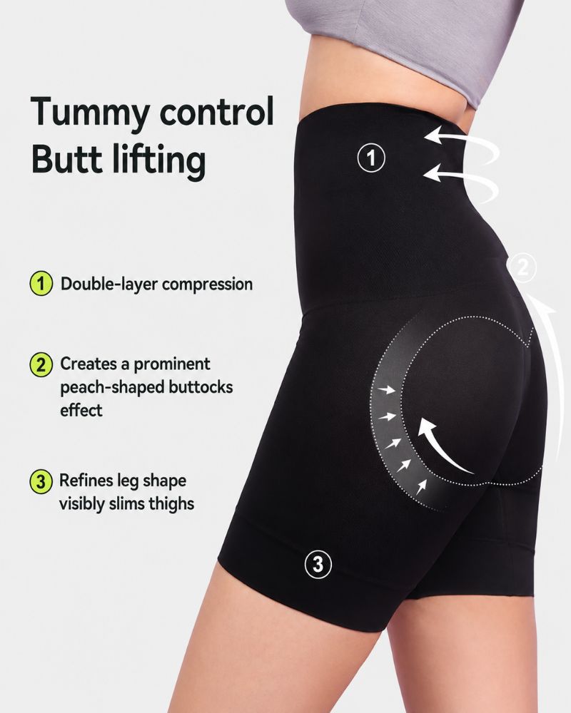 High-Waist Tummy Control Butt-Lift Shaper Shorts