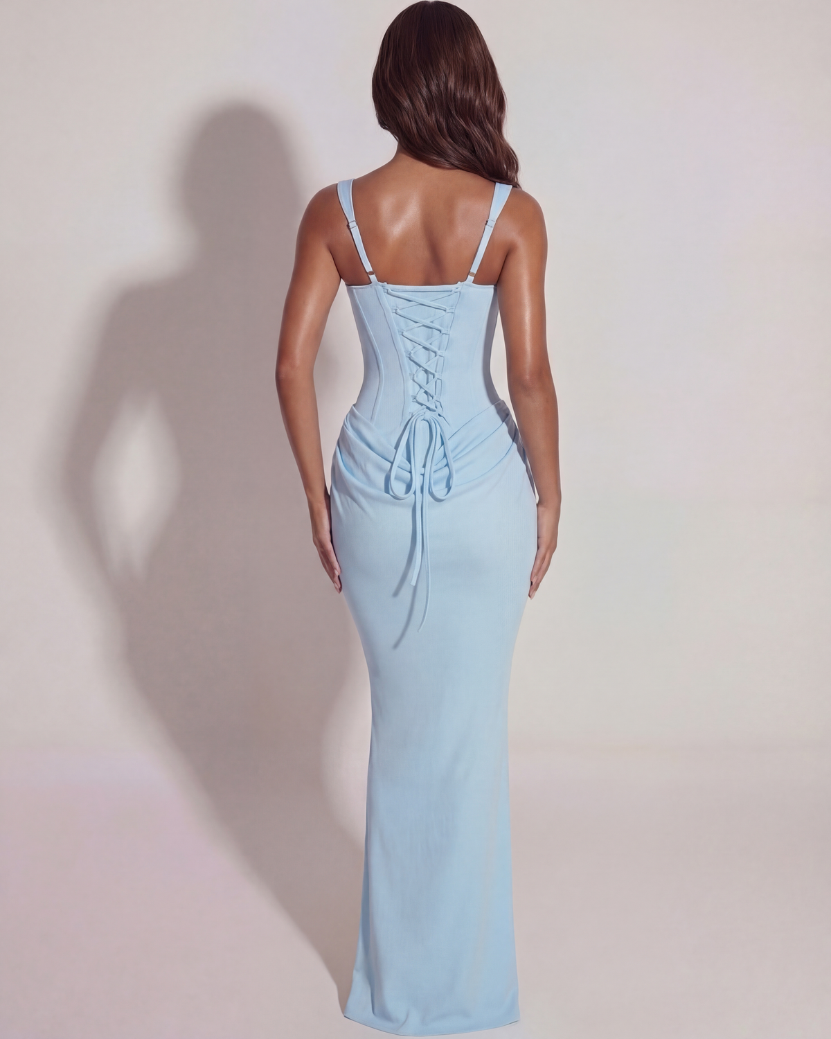 Eleonora Baby Blue Maxi Dress