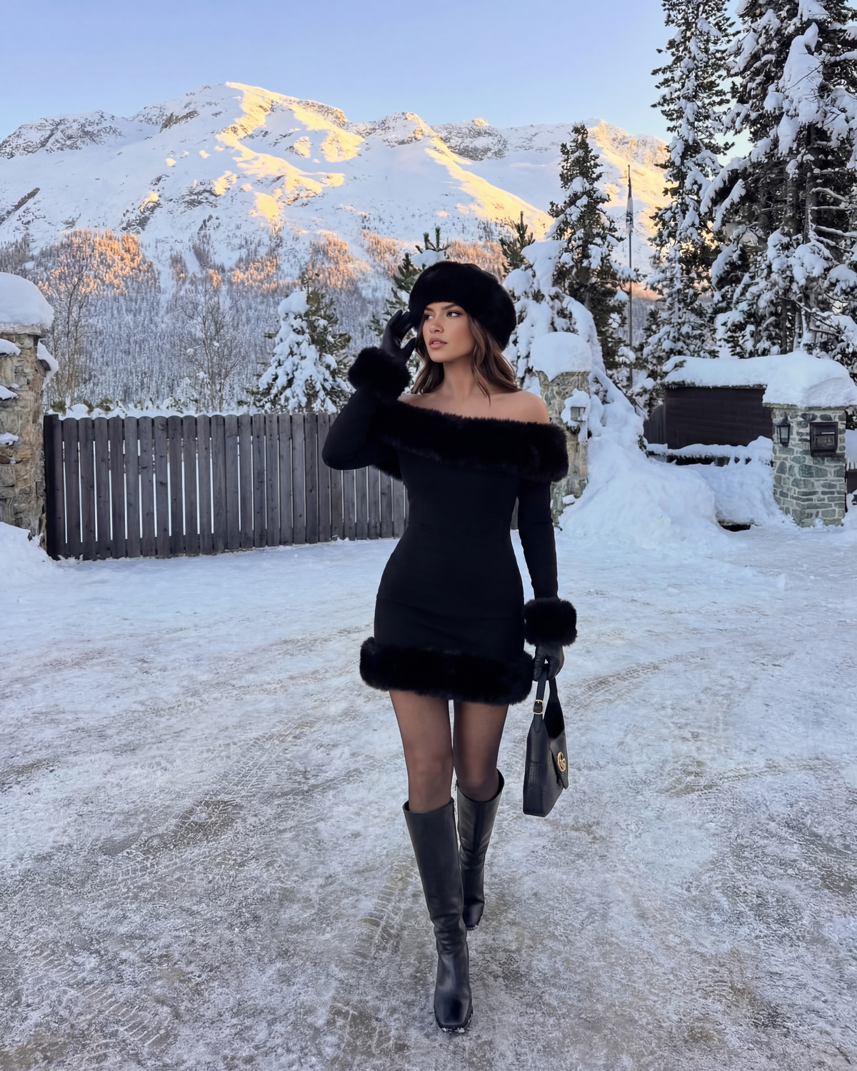 Bella Black Mini Dress