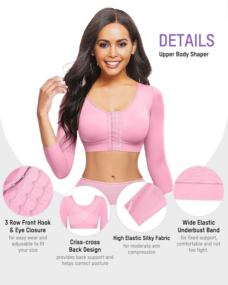 Slimming Arm Front Closure Bra Tank Shapewear