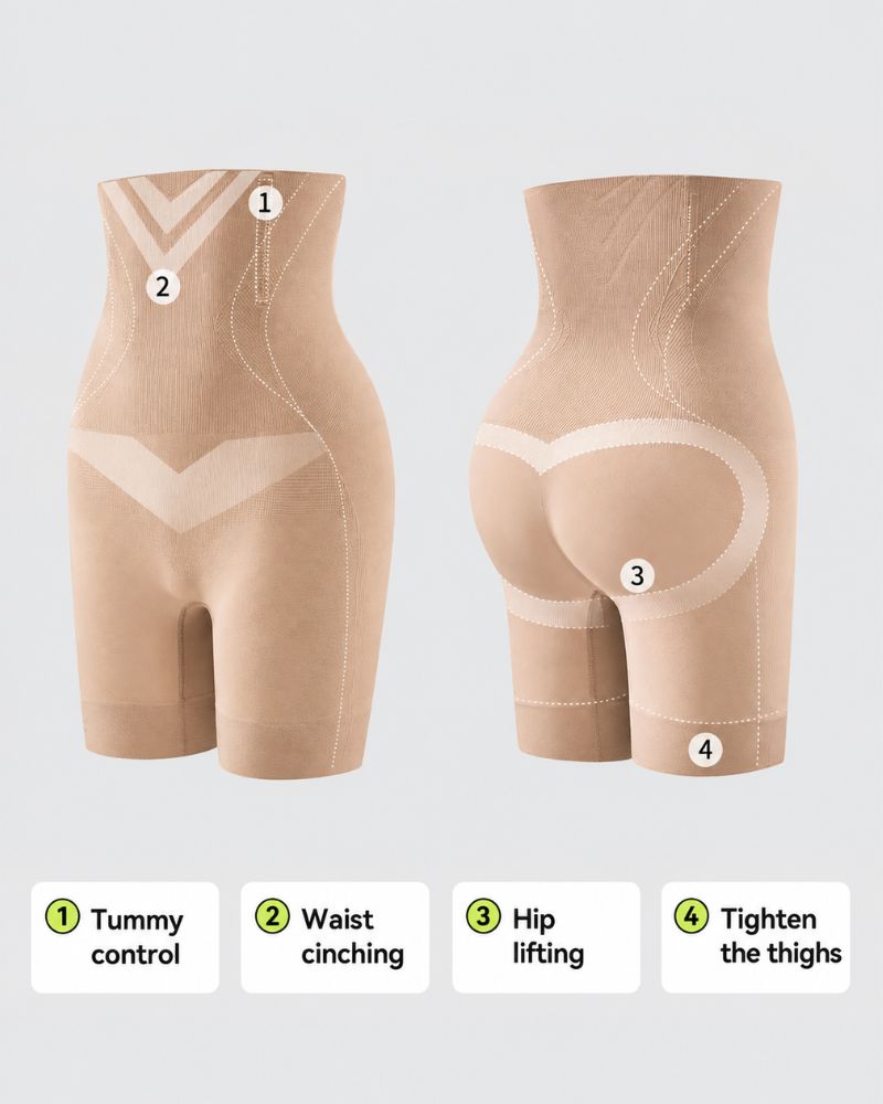 High-Waist Tummy Control Butt-Lift Shaper Shorts