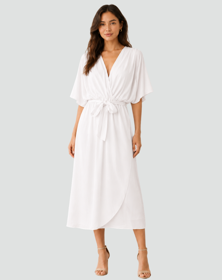 Juliette Wrap Midi Dress