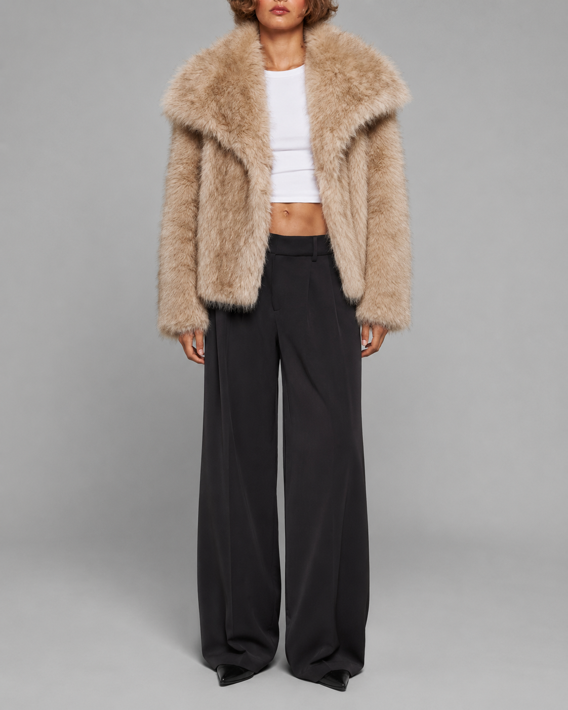 Ella | Short Faux Fur Jacket