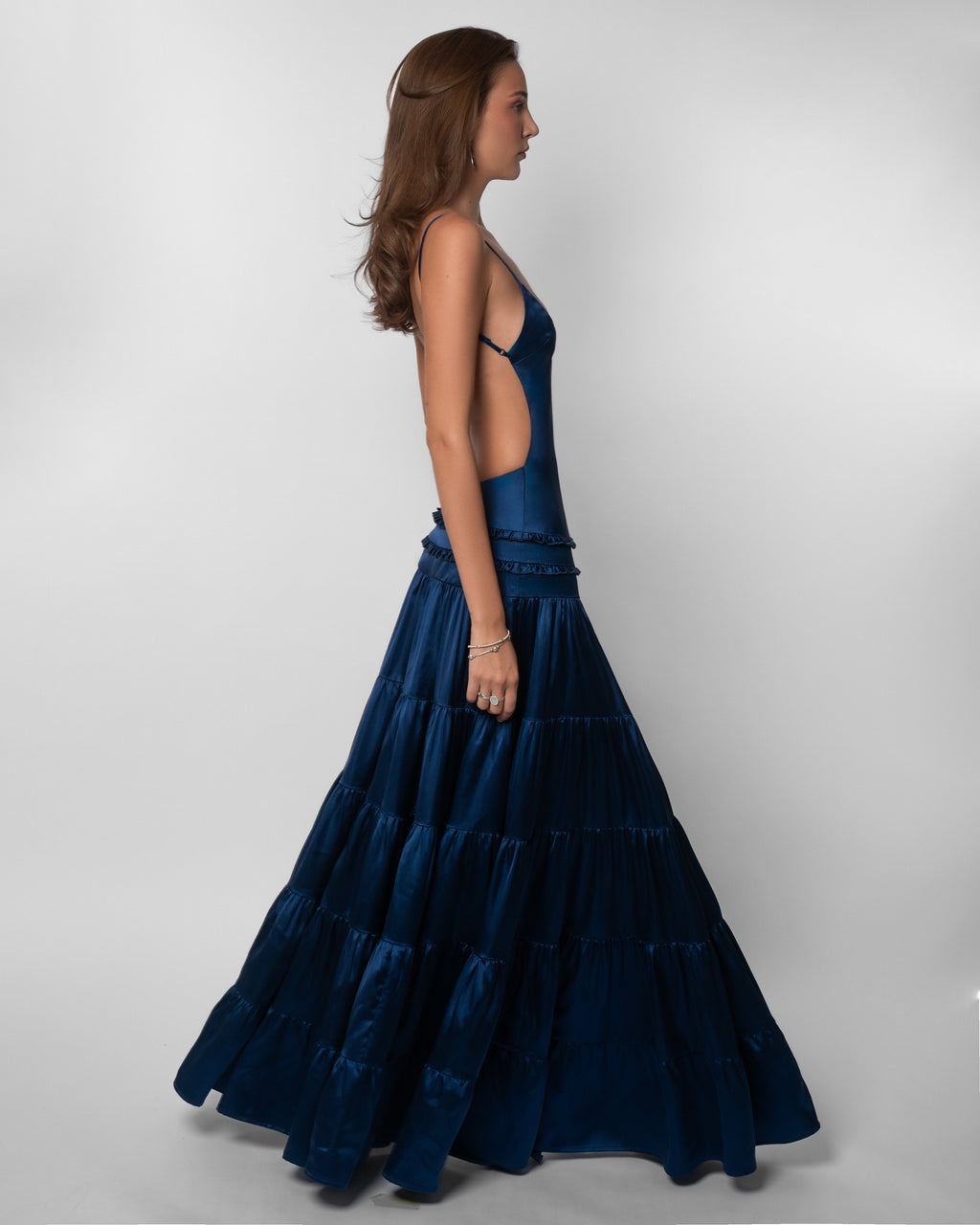 Raven Open-Back Maxi Dress