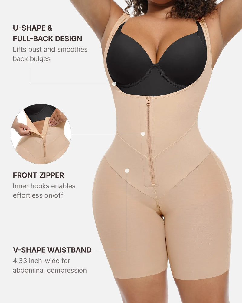 U-Shaped Tummy Control Butt Lift Shaper Bodysuit