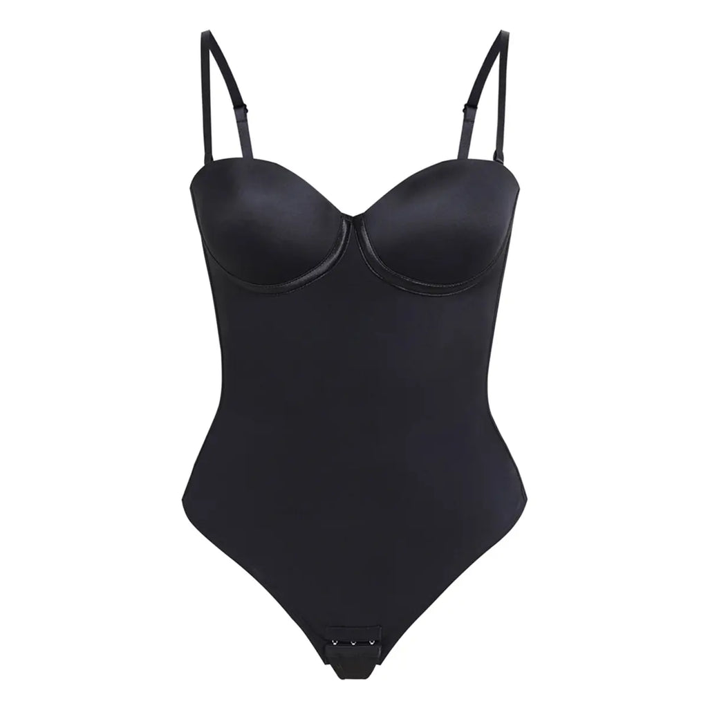Seamless Lace-Up Bodysuit for Effortless Curves