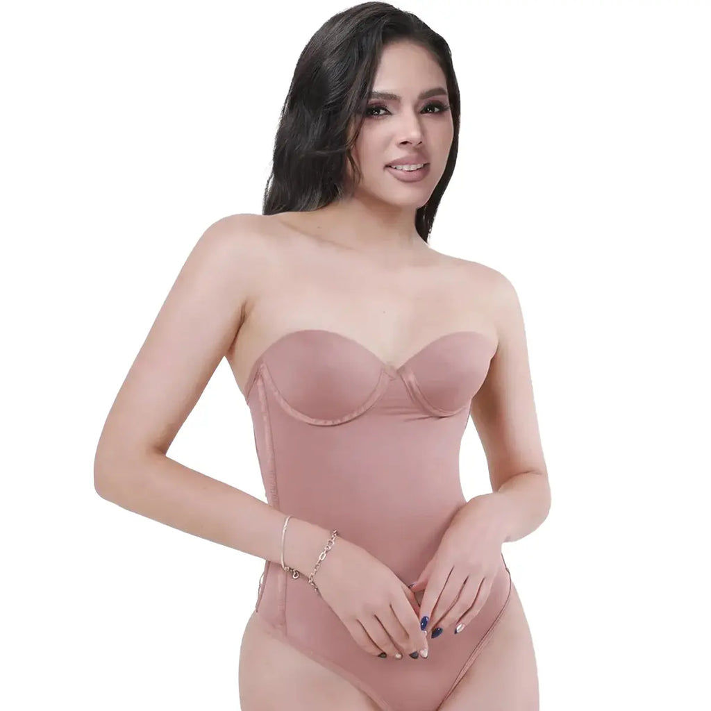 Seamless Lace-Up Bodysuit for Effortless Curves