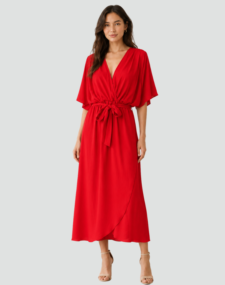 Juliette Wrap Midi Dress