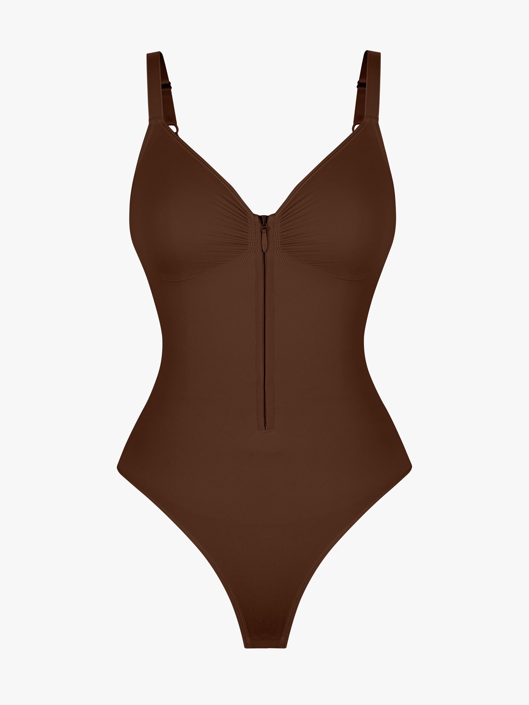 Tummy Control Seamless Zipper Shaping Bodysuit