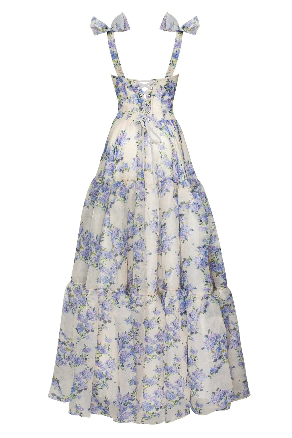 Evelina Floral Organza Maxi Dress