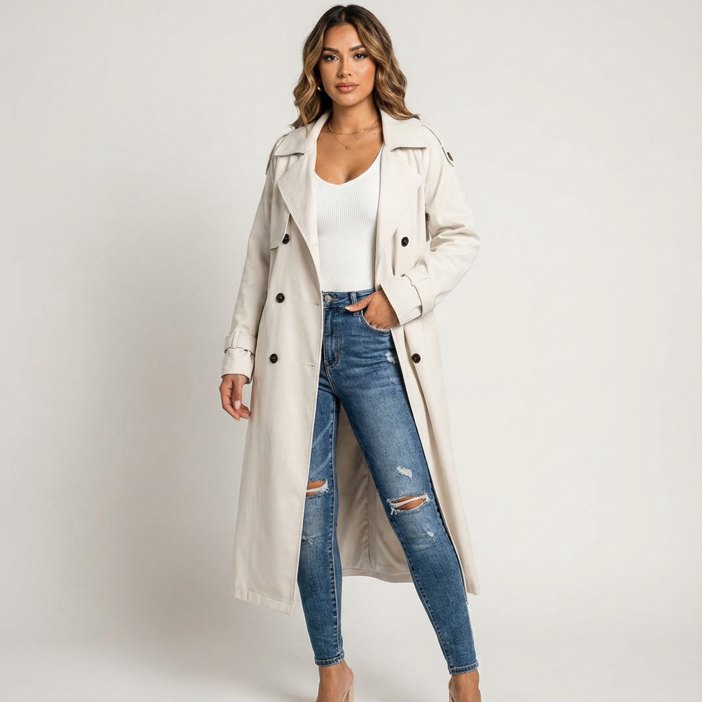 Aurelia Long Trench Coat